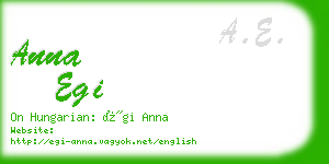 anna egi business card